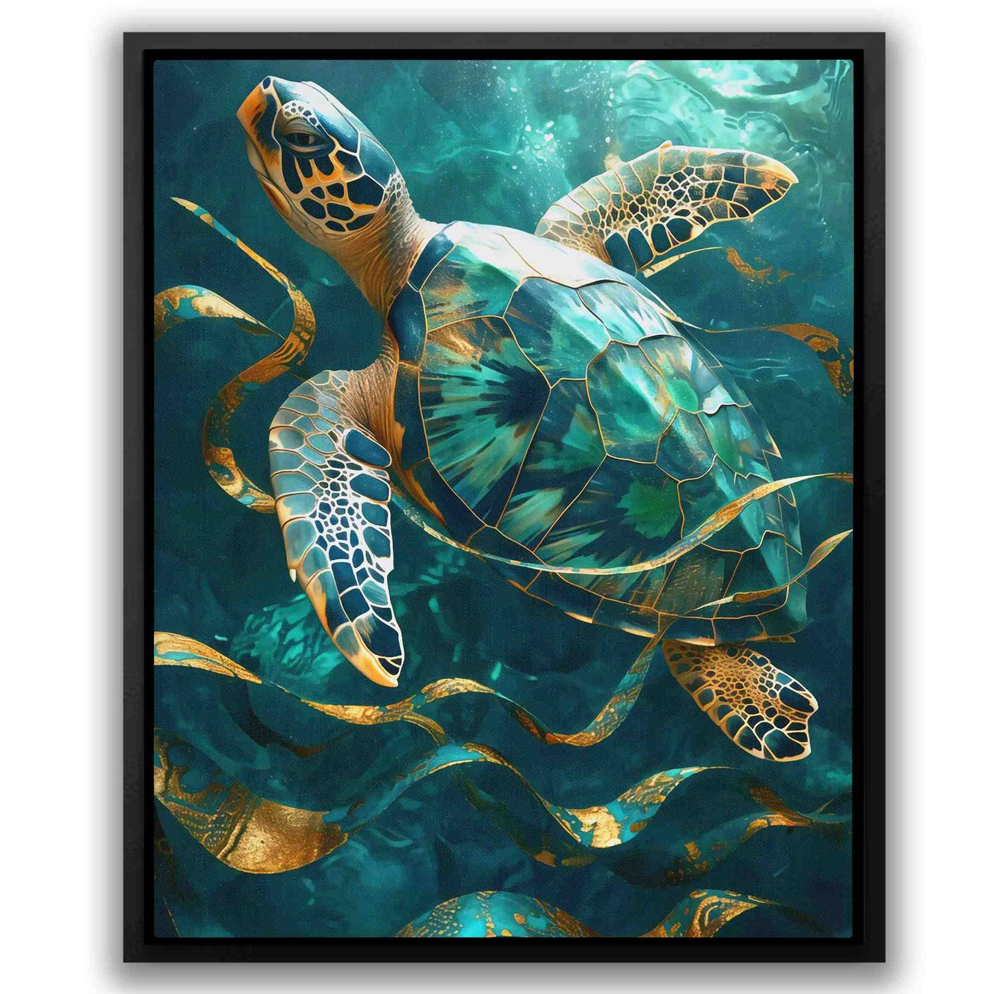 Tropical Escape - Green Emerald Canvas Print
