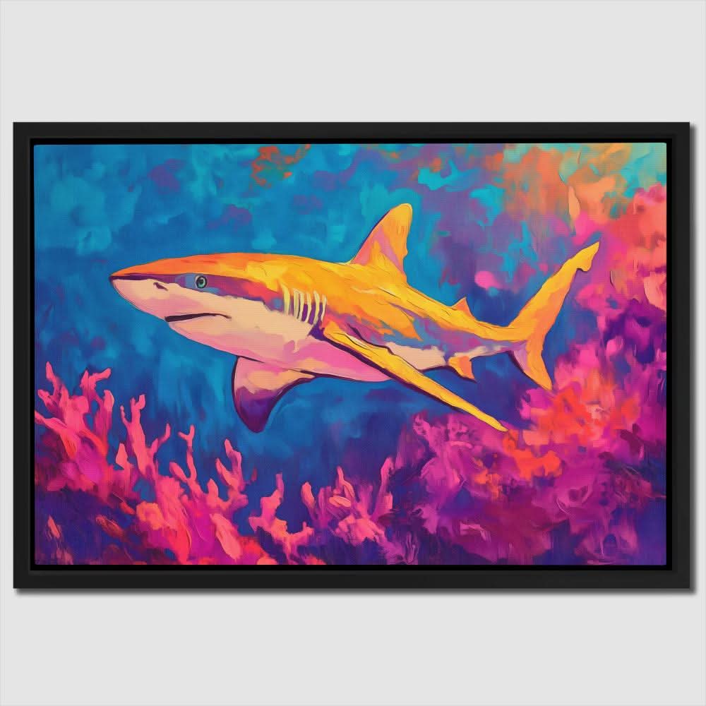 Tropical Predator - Colorful Canvas Print