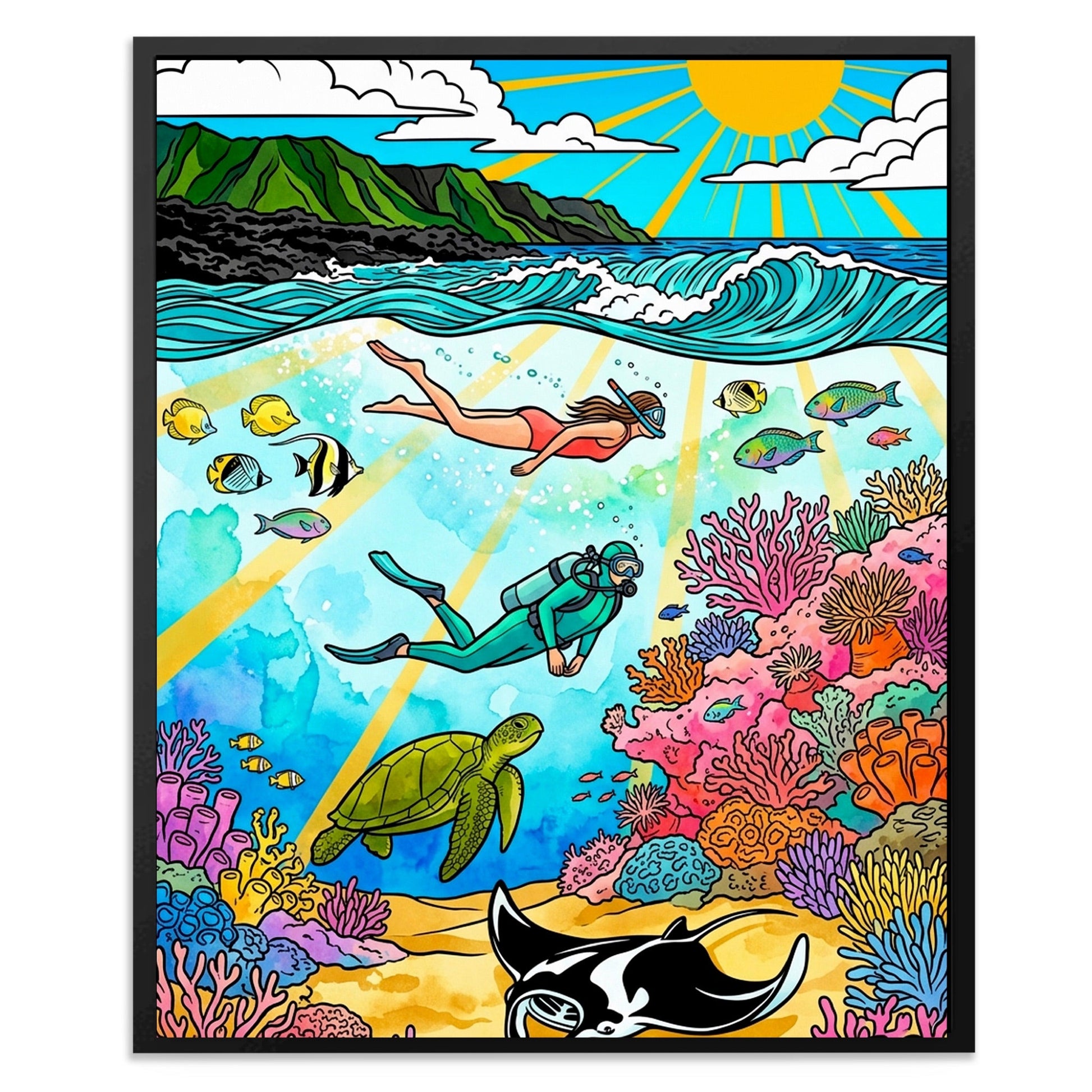 Tropical Reef Scene