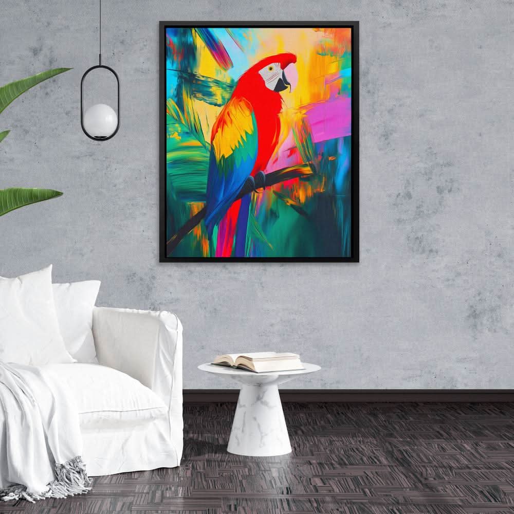 Tropical Spectrum - Tropical Wall Art in Black Frame