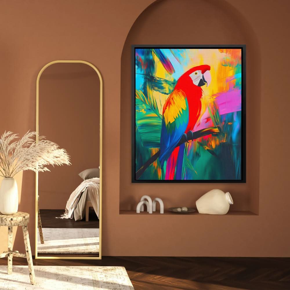 Tropical Spectrum - Wall Art in Black Frame