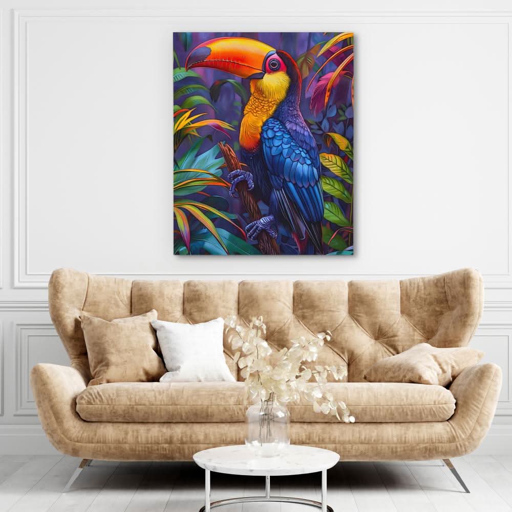 Tropical Toucan - Colorful Bird Canvas Print