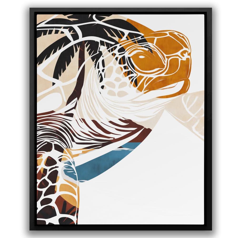 Tropical Turtle Beach - Large Canvas Print