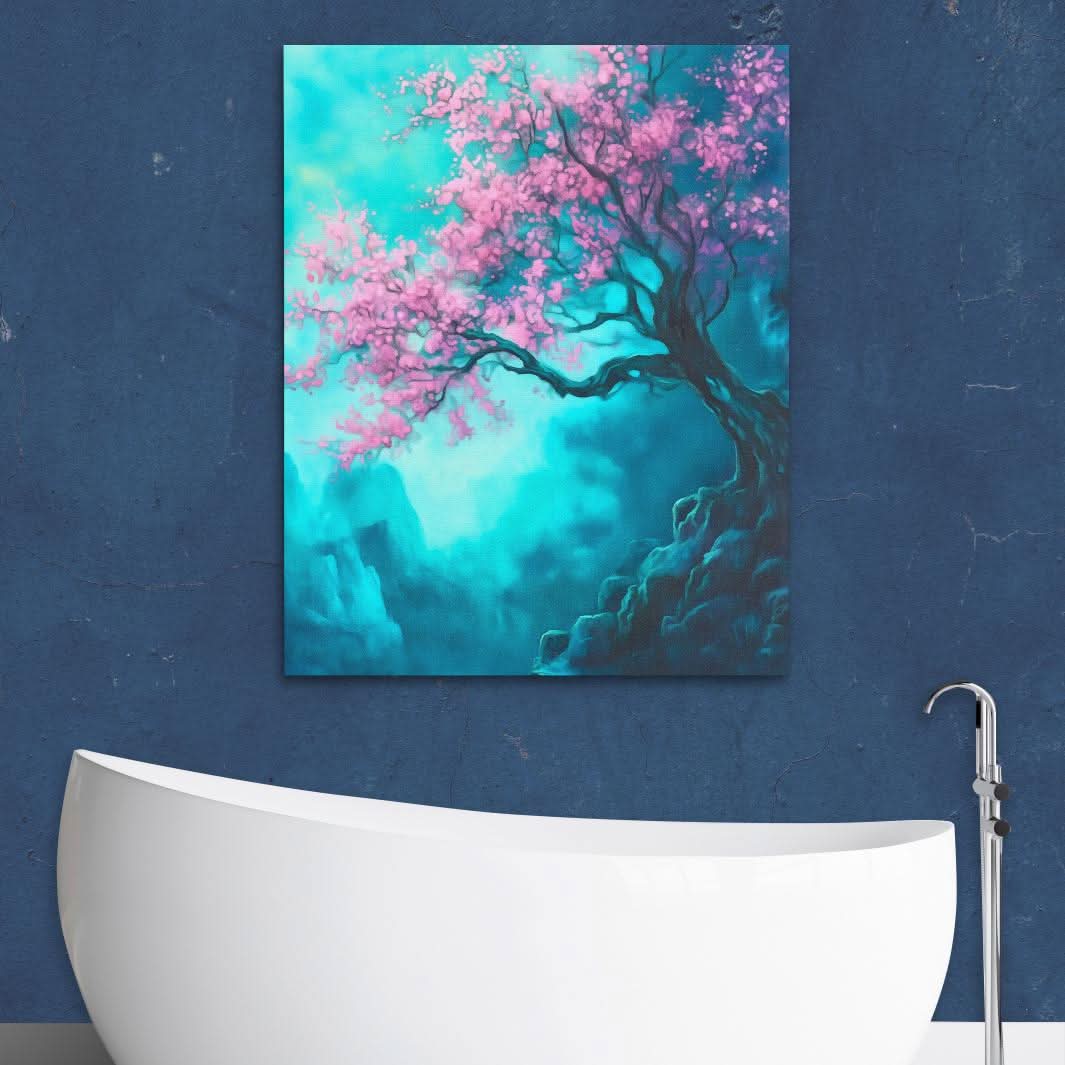Twilight Blossoms - Floral Art for Bedroom