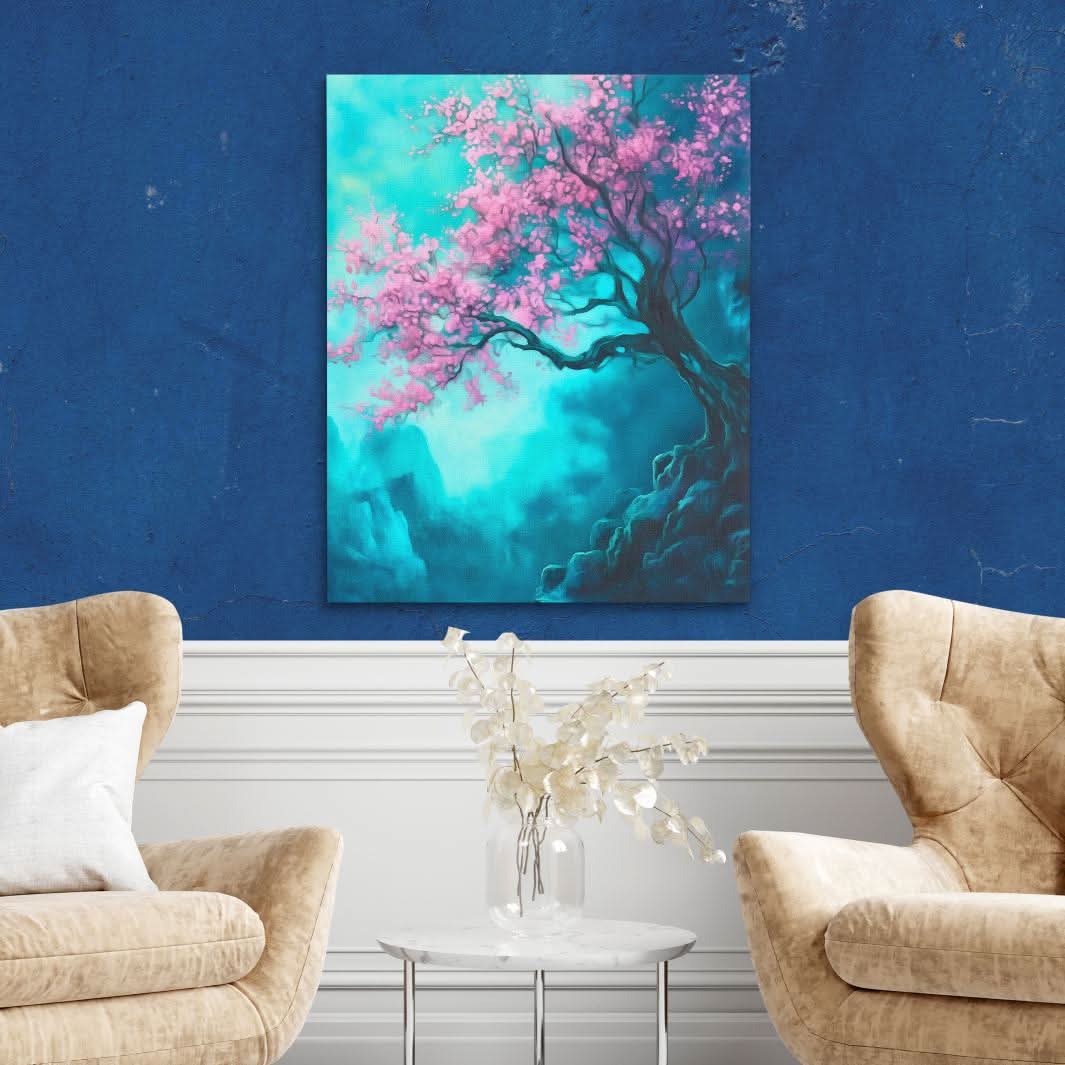 Twilight Blossoms - Large Canvas Print