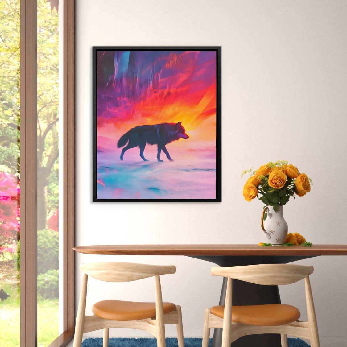 Twilight Giant - Blue Sunset Canvas Print