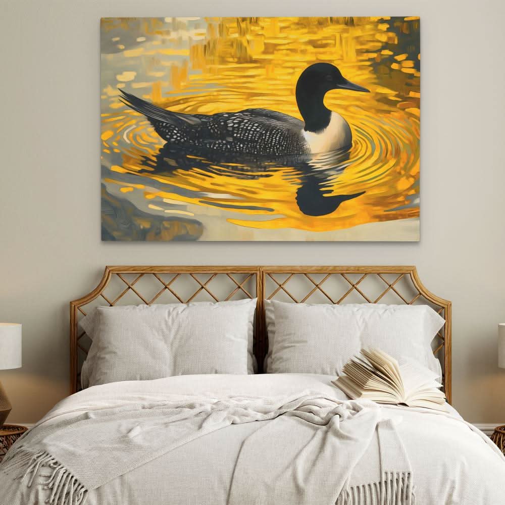Twilight Loon - Large Canvas Print