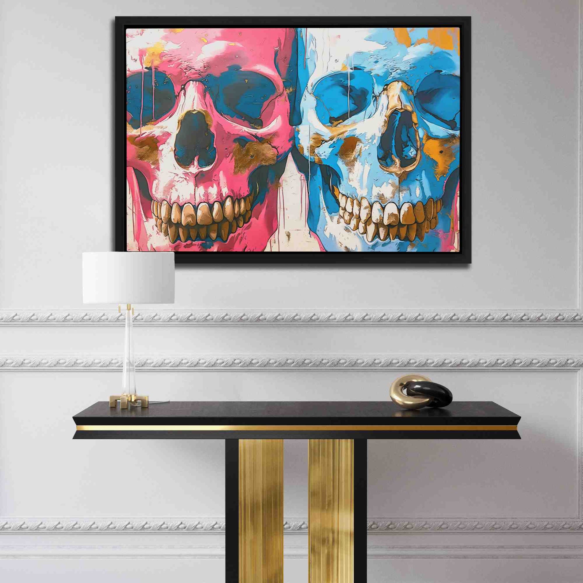 Twin Skulls - Luxury Wall Art