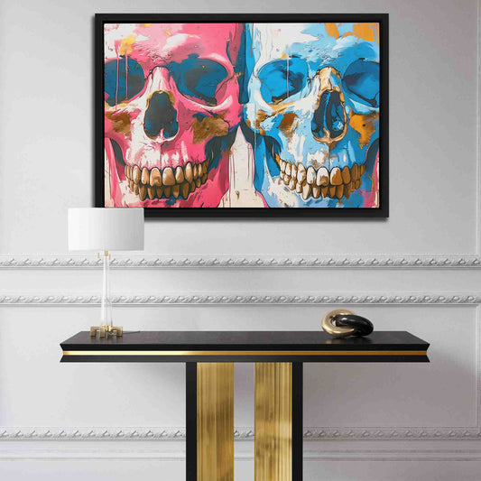 Twin Skulls - Luxury Wall Art