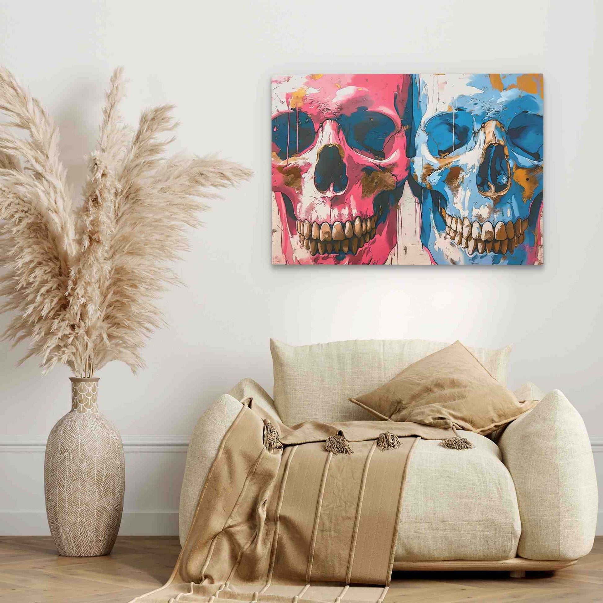 Twin Skulls - Luxury Wall Art
