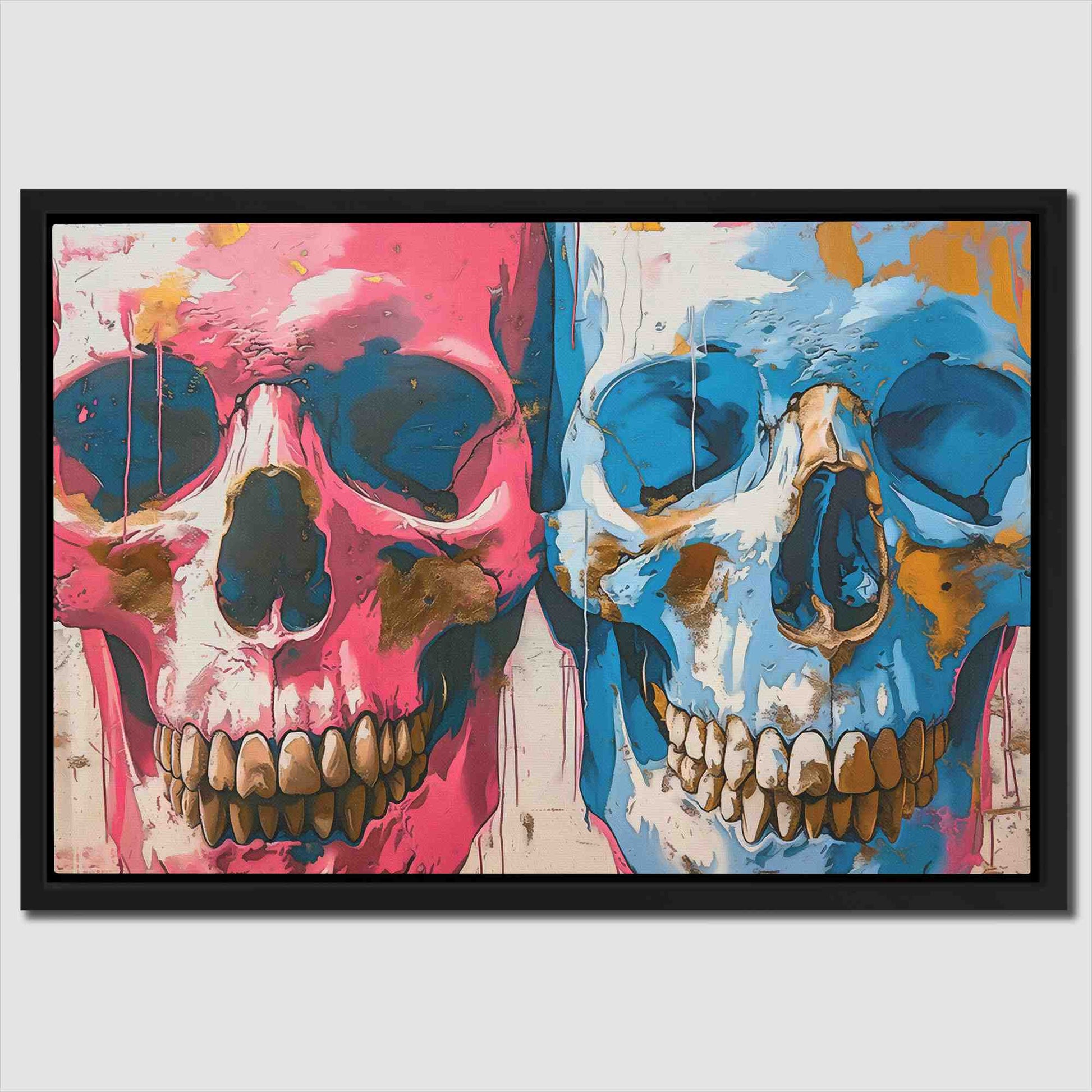 Twin Skulls - Luxury Wall Art