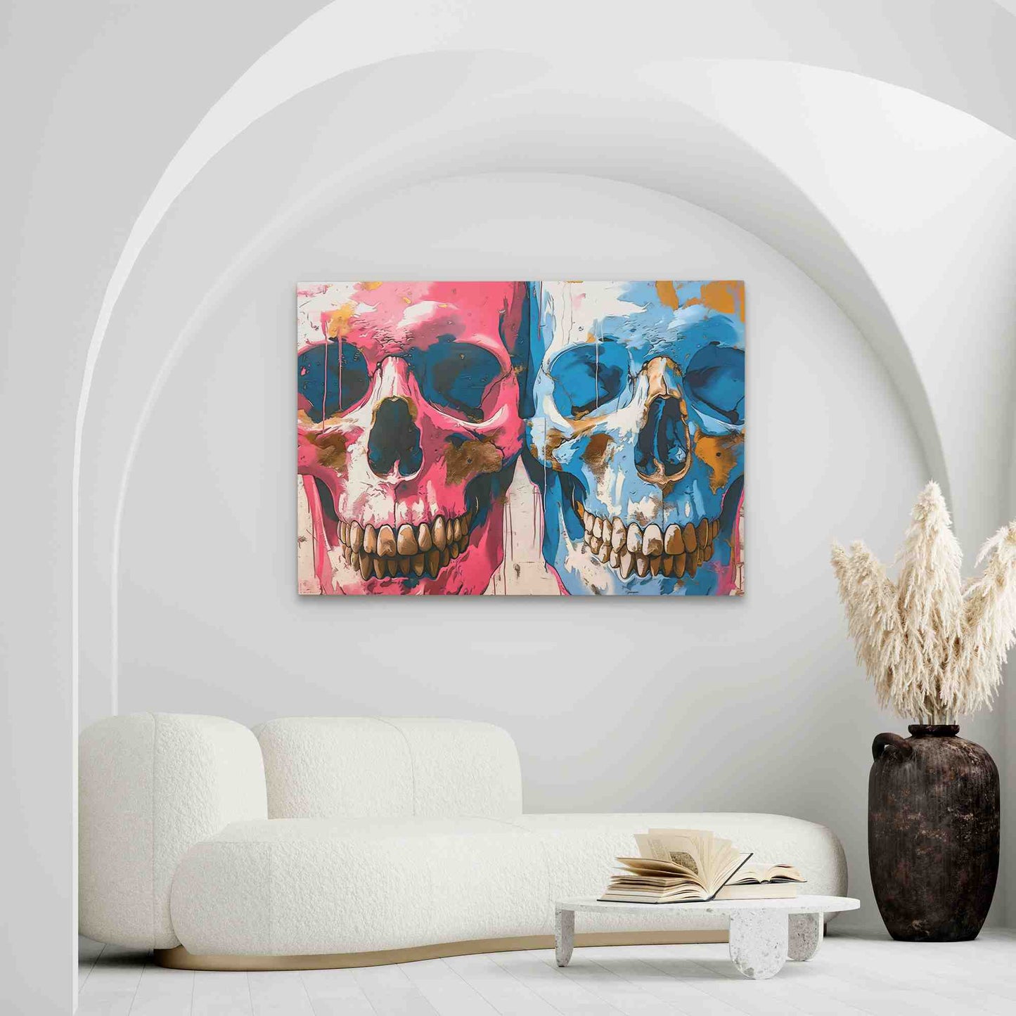 Twin Skulls - Luxury Wall Art
