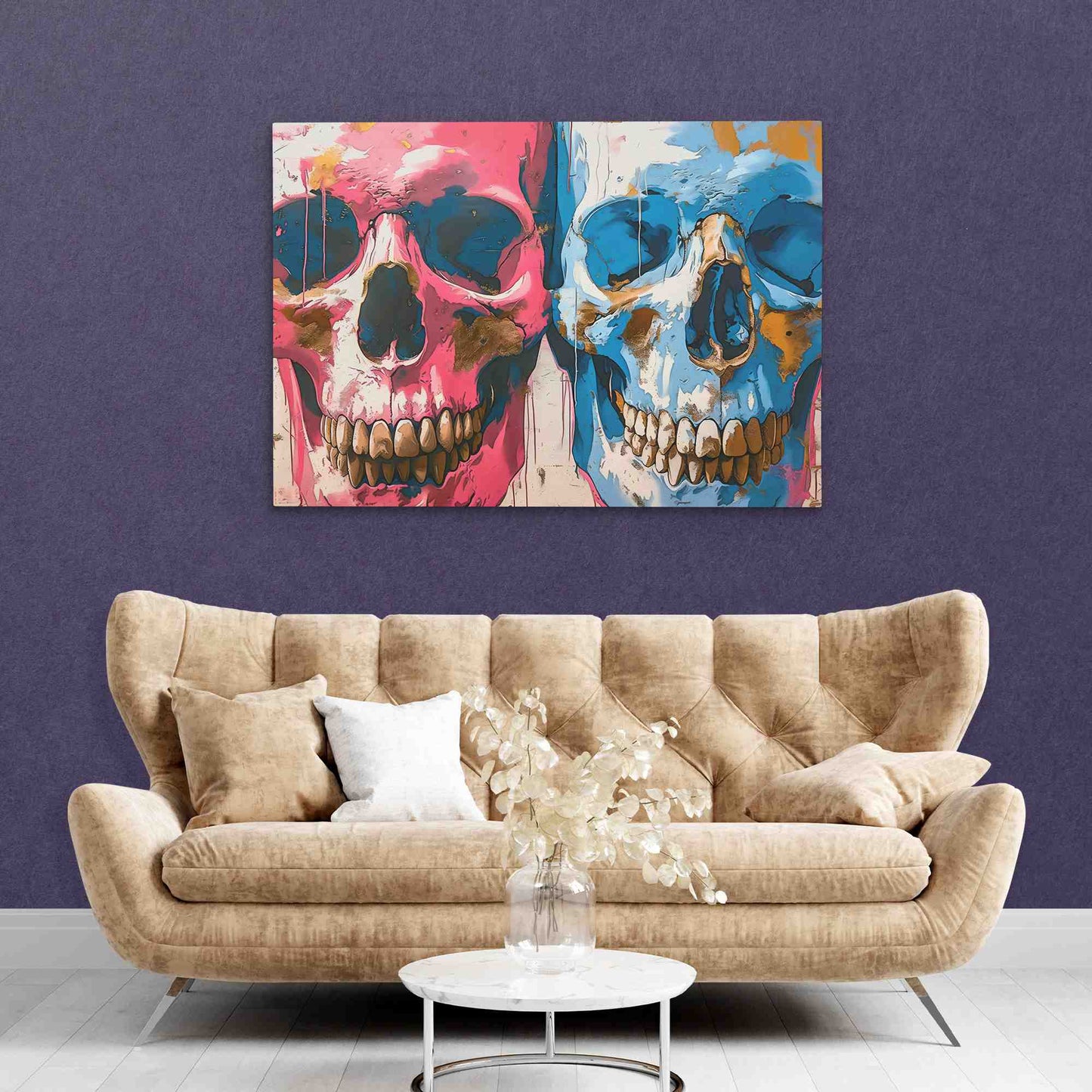 Twin Skulls - Luxury Wall Art