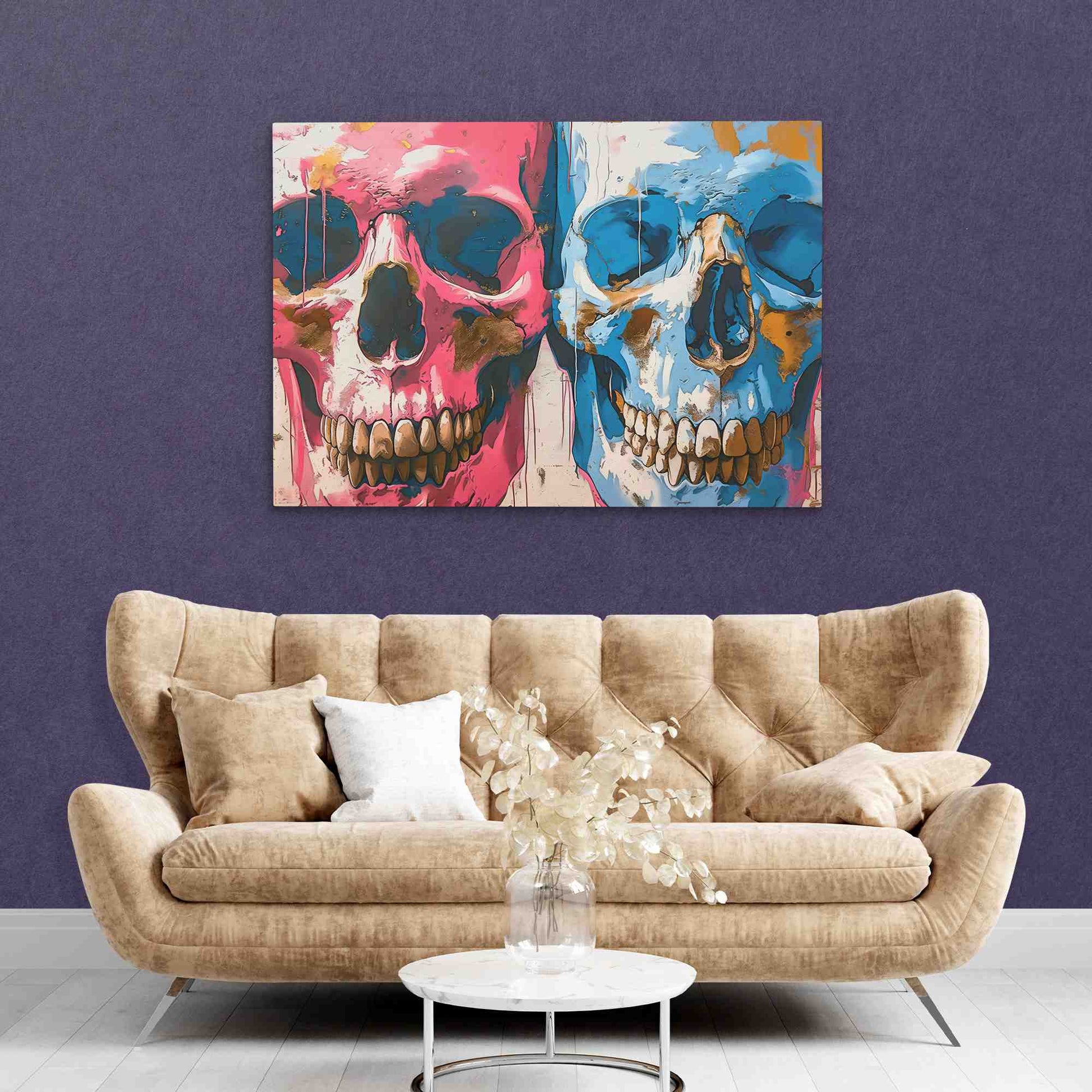 Twin Skulls - Luxury Wall Art
