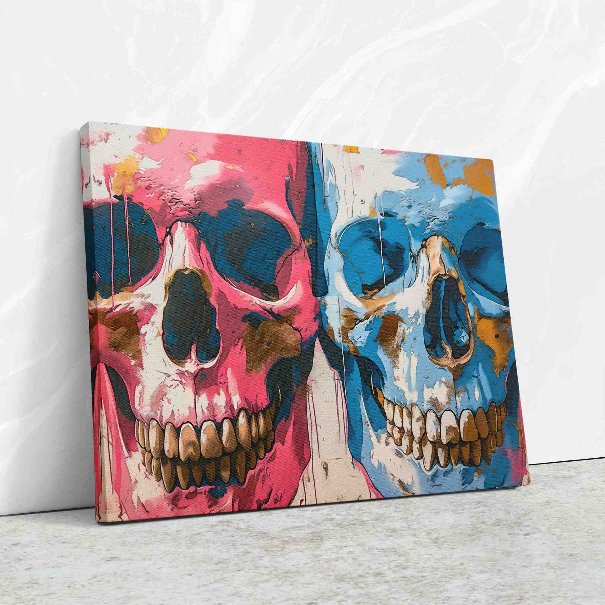 Twin Skulls - Luxury Wall Art