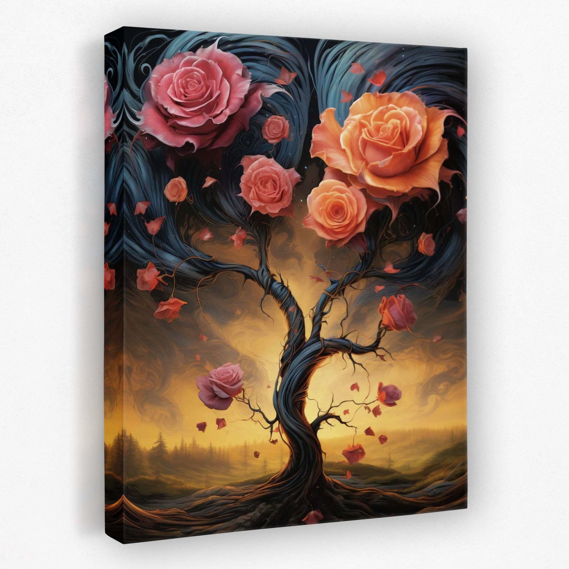 Twisted Roses - Luxury Wall Art