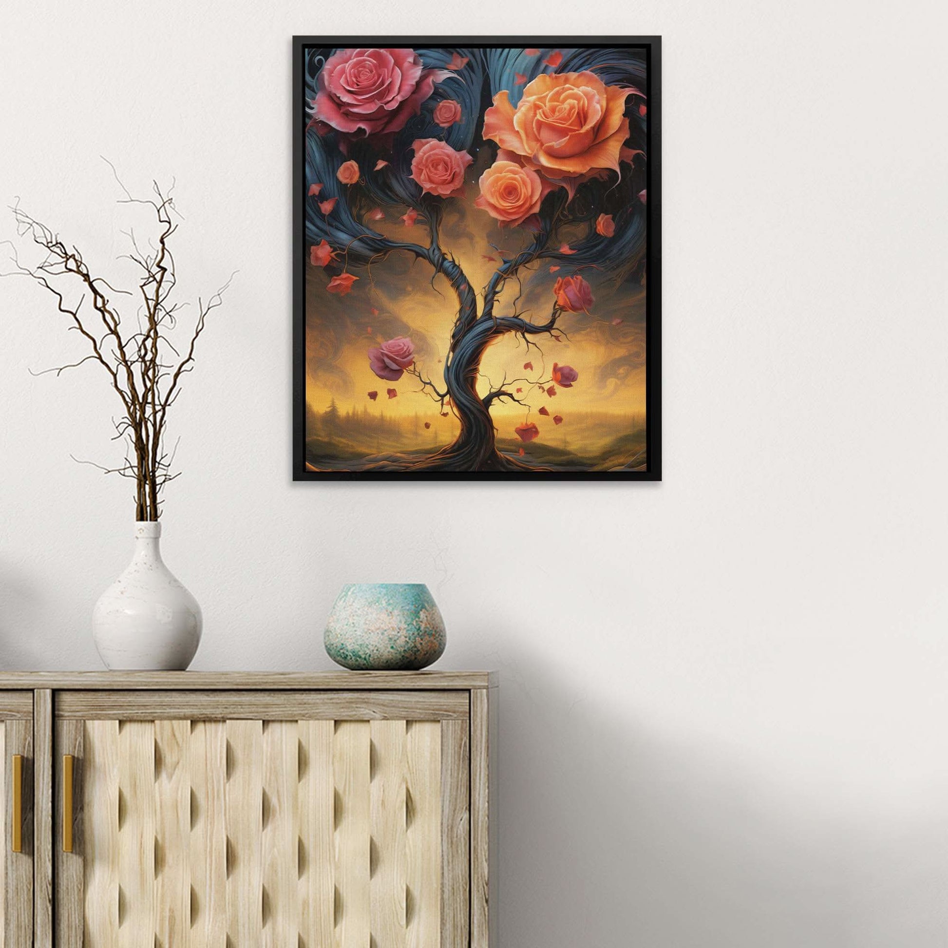 Twisted Roses - Luxury Wall Art