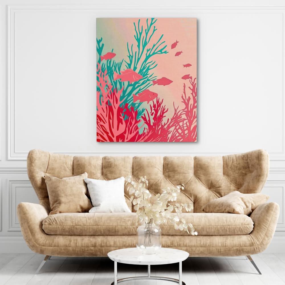 Underwater Paradise - Pastel Wall Art for Bedroom