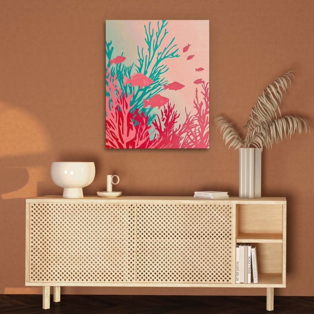 Underwater Paradise - Wall Art in Black Frame