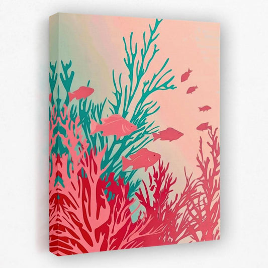 Underwater Paradise - Beach Canvas Wall Art