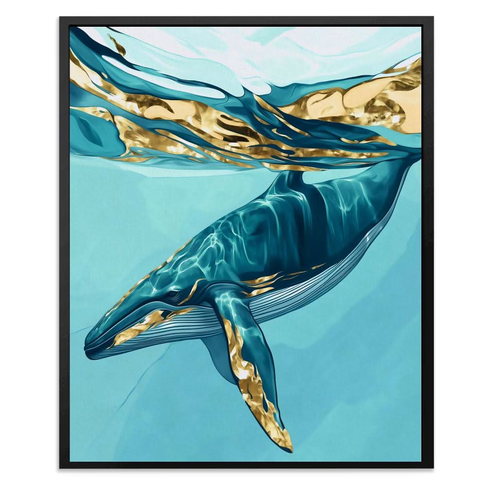 Underwater Serenity - Blue Ocean Blues Canvas Print