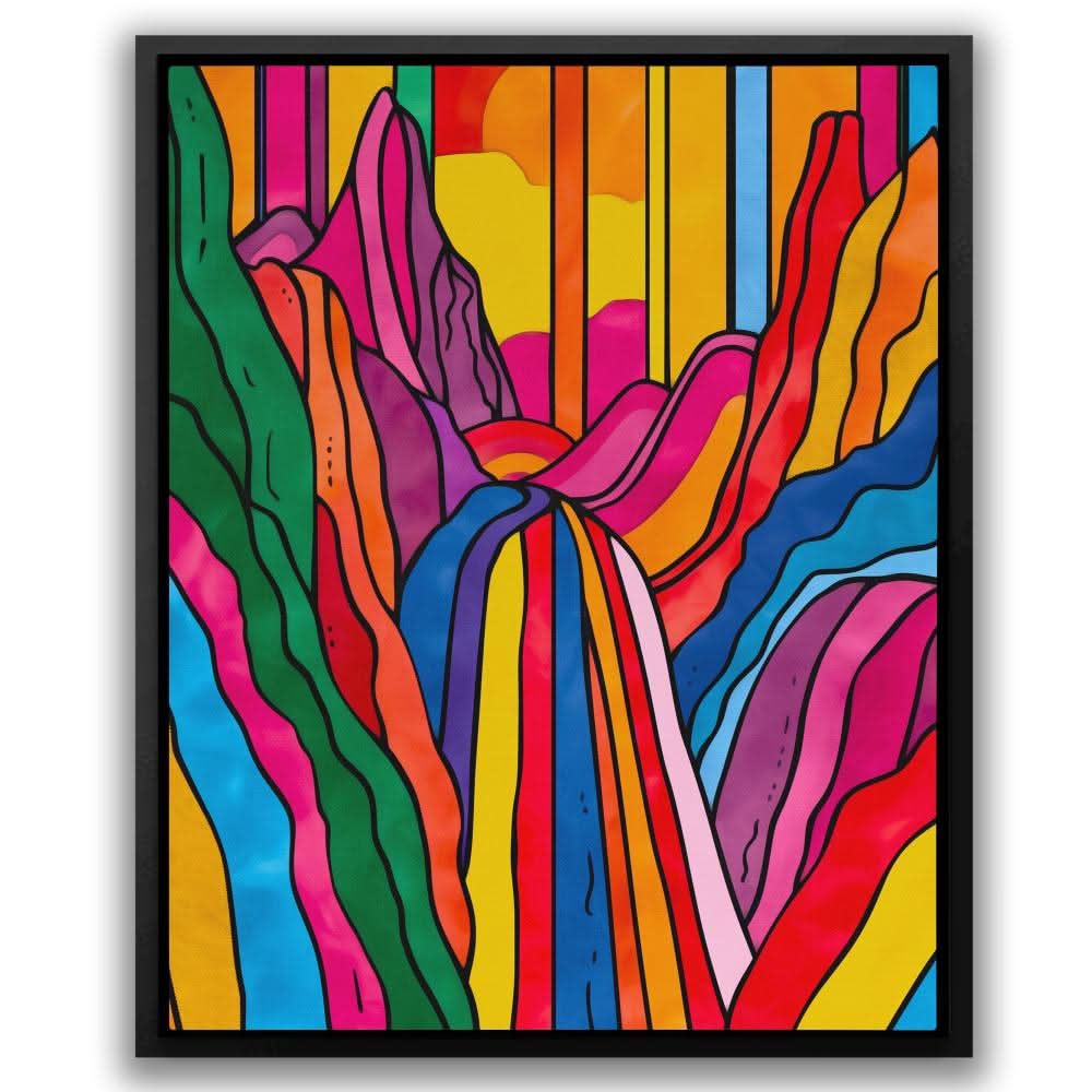 Unknown Hills - Large Abstract Canvas Print