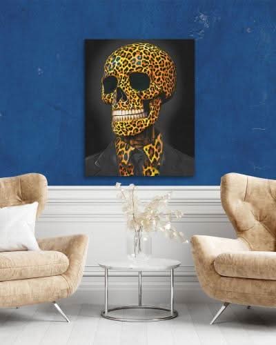 Untamed Mogul - Modern Black and Gold Canvas Wall Art