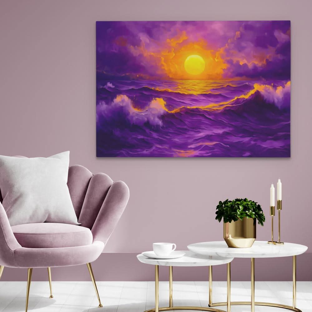 Untamed Ocean Beauty - Wall Art in Black Frame