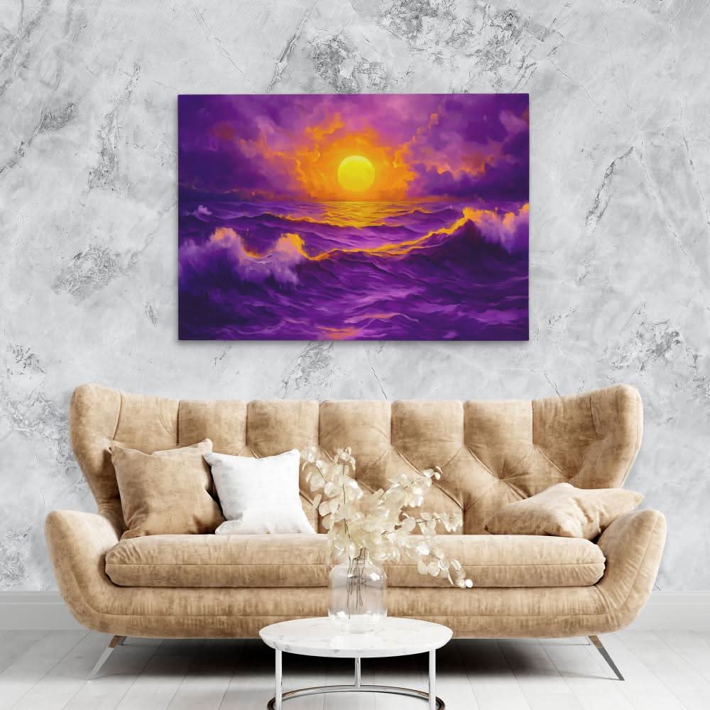 Untamed Ocean Beauty - Beach House Wall Art in Black Frame