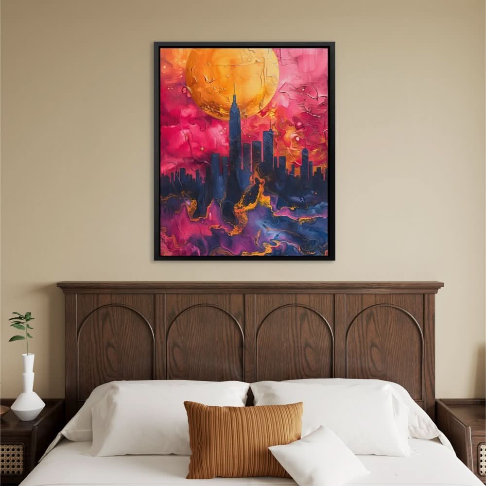 Urban Twilight - Gold Wall Art