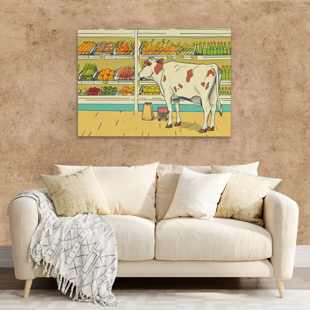 Vegetarian Isle - Colorful Canvas Wall Art