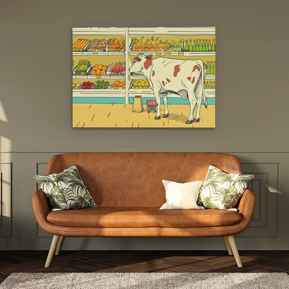 Vegetarian Isle - Animals Art for Dining Room