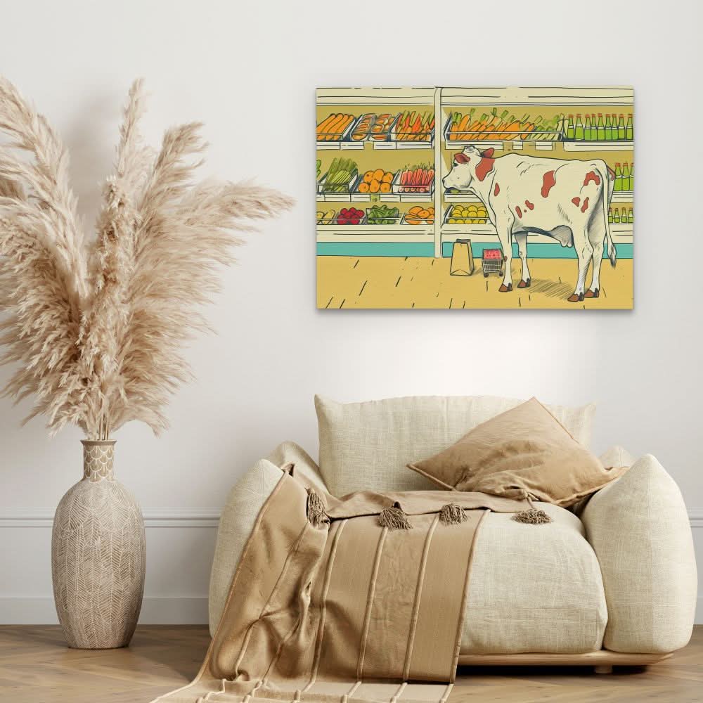 Vegetarian Isle - Large Canvas Print