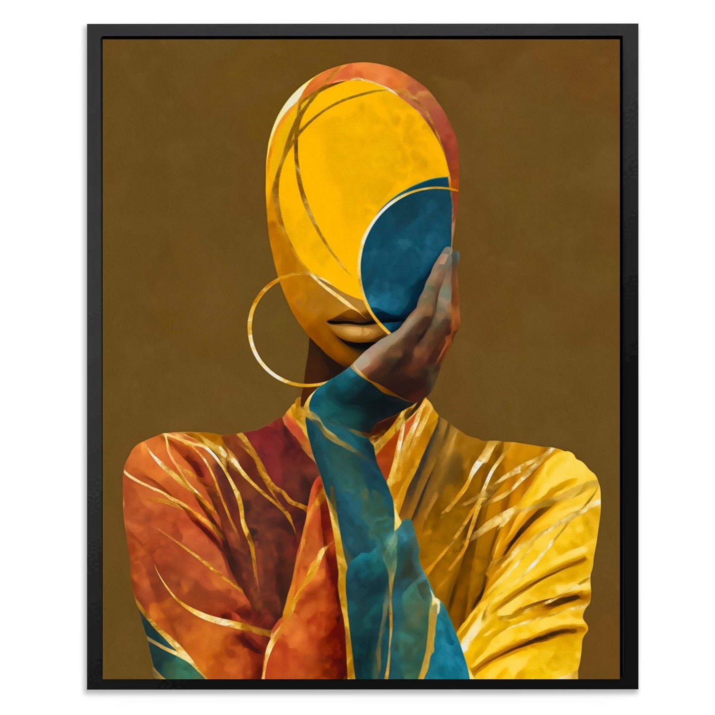Veiled Golden Reflection - Luxury Wall Art