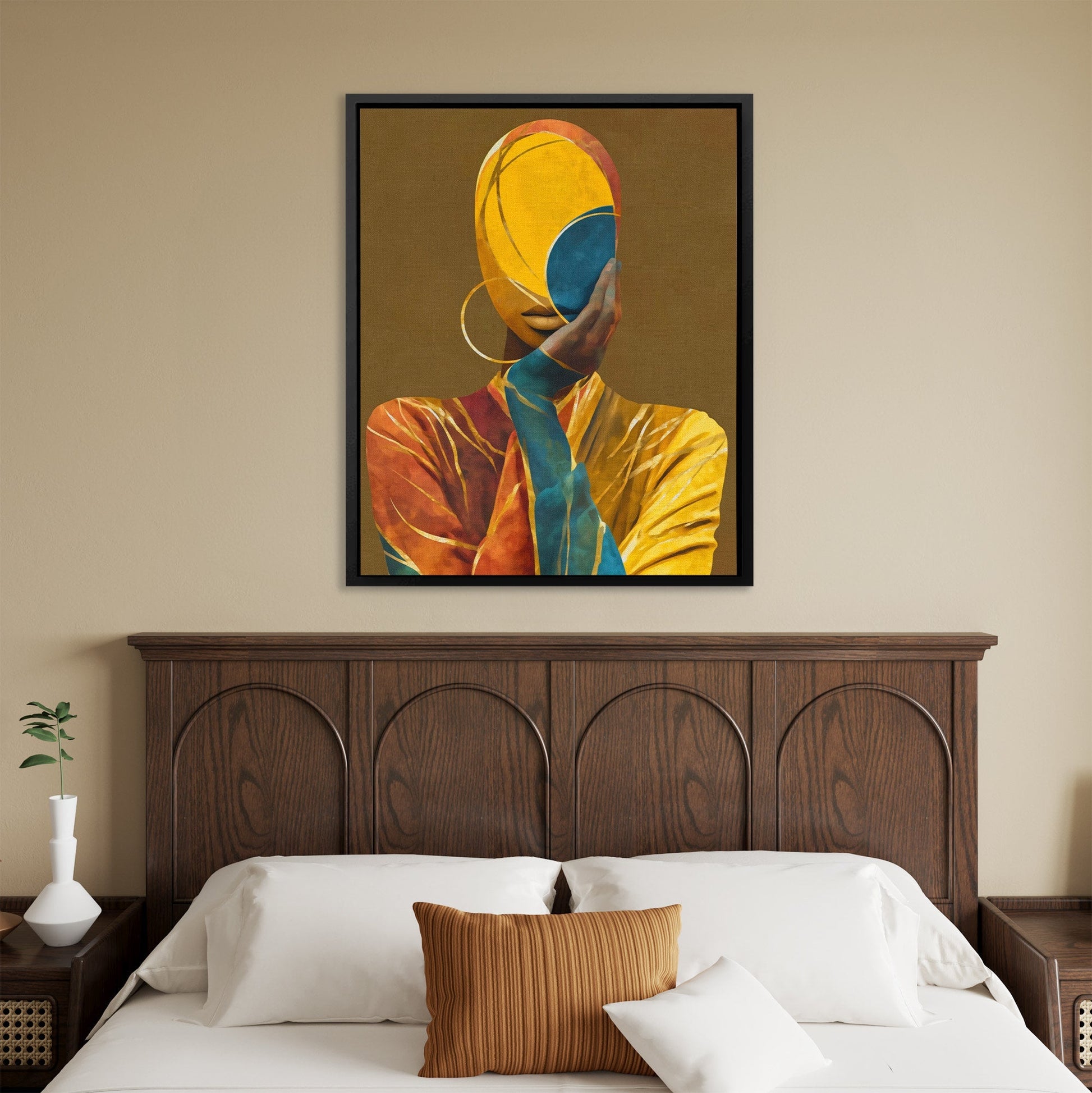 Veiled Golden Reflection - Luxury Wall Art