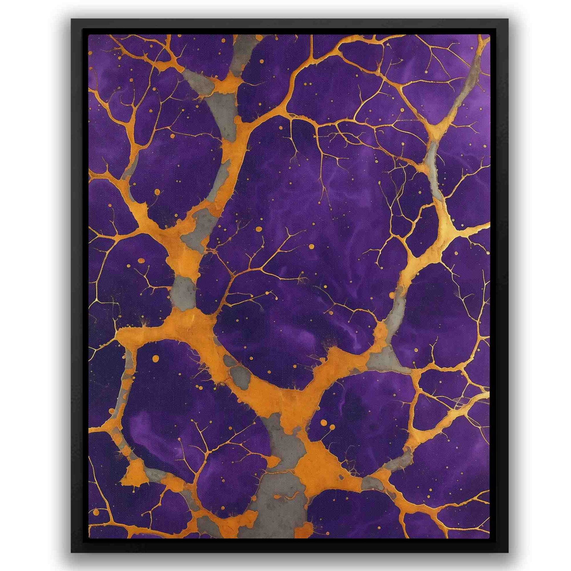 Veins of Gold - Gold Vertical Canvas Print