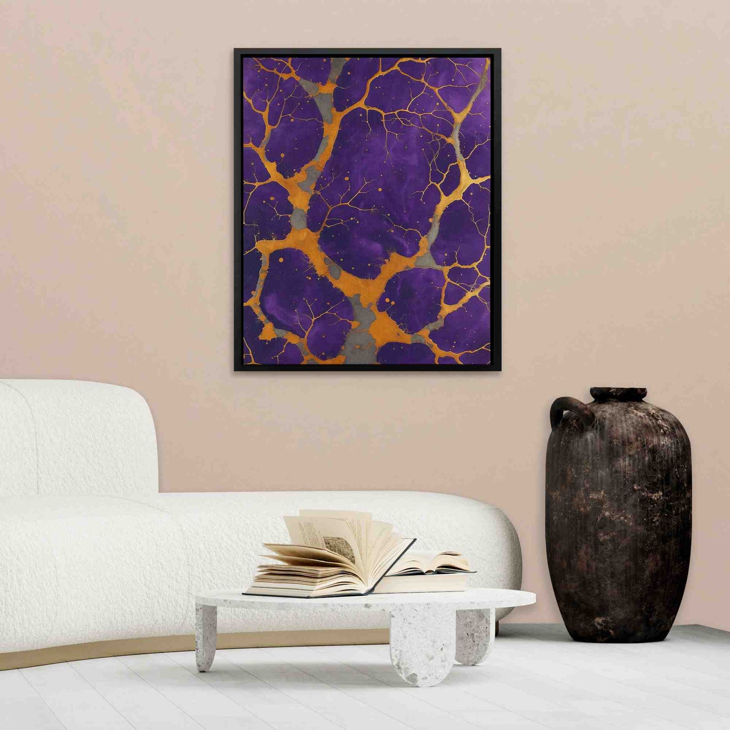 Veins of Gold - Abstract Gold Canvas Wall Art