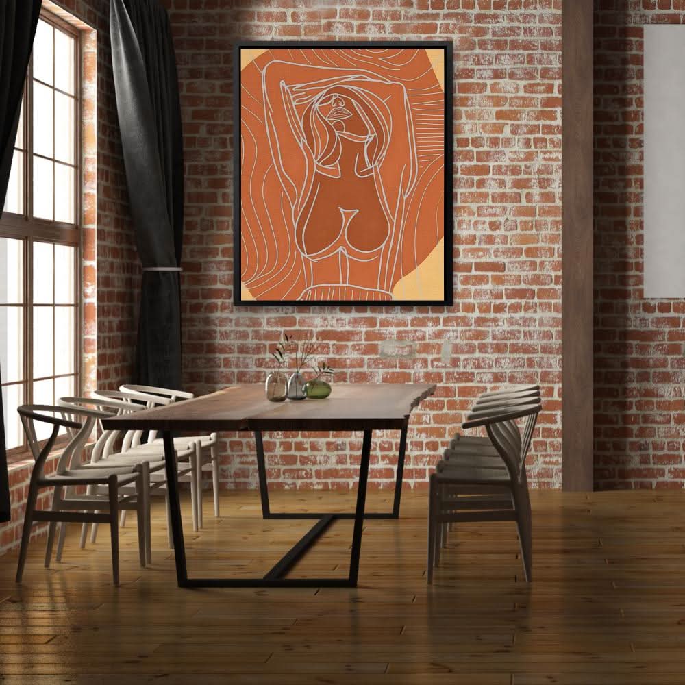 Velocity Visions - Brown Female Canvas Print