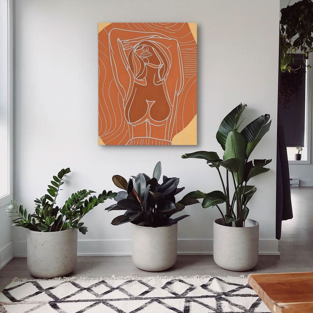 Velocity Visions - Figurative Earth Tones Canvas Wall Art