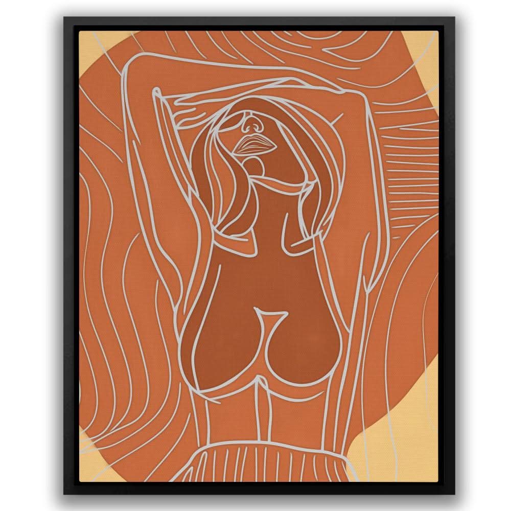 Velocity Visions - Female Wall Art in Black Frame