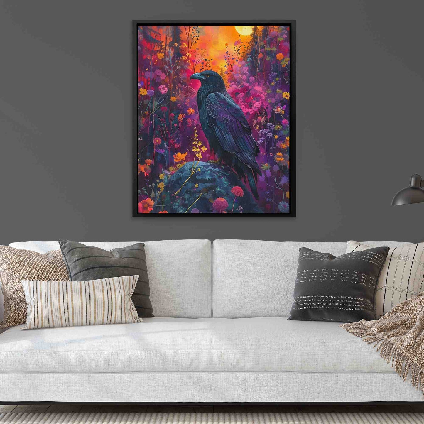 Velvet Raven - Luxury Wall Art