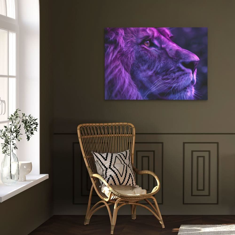 Velvet Veil - Contemporary Wall Art in Black Frame