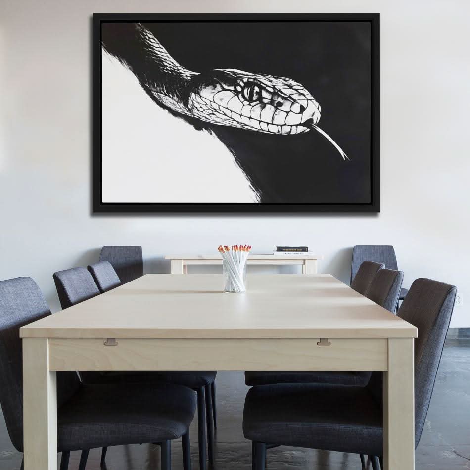 Venom & Void - Large Minimalist Canvas Print