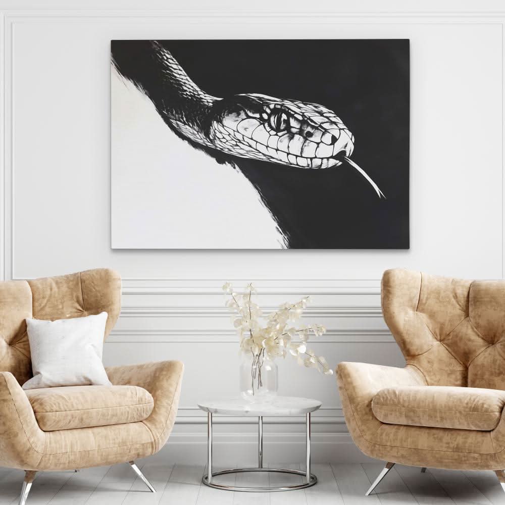 Venom & Void - Black and White Art for Office