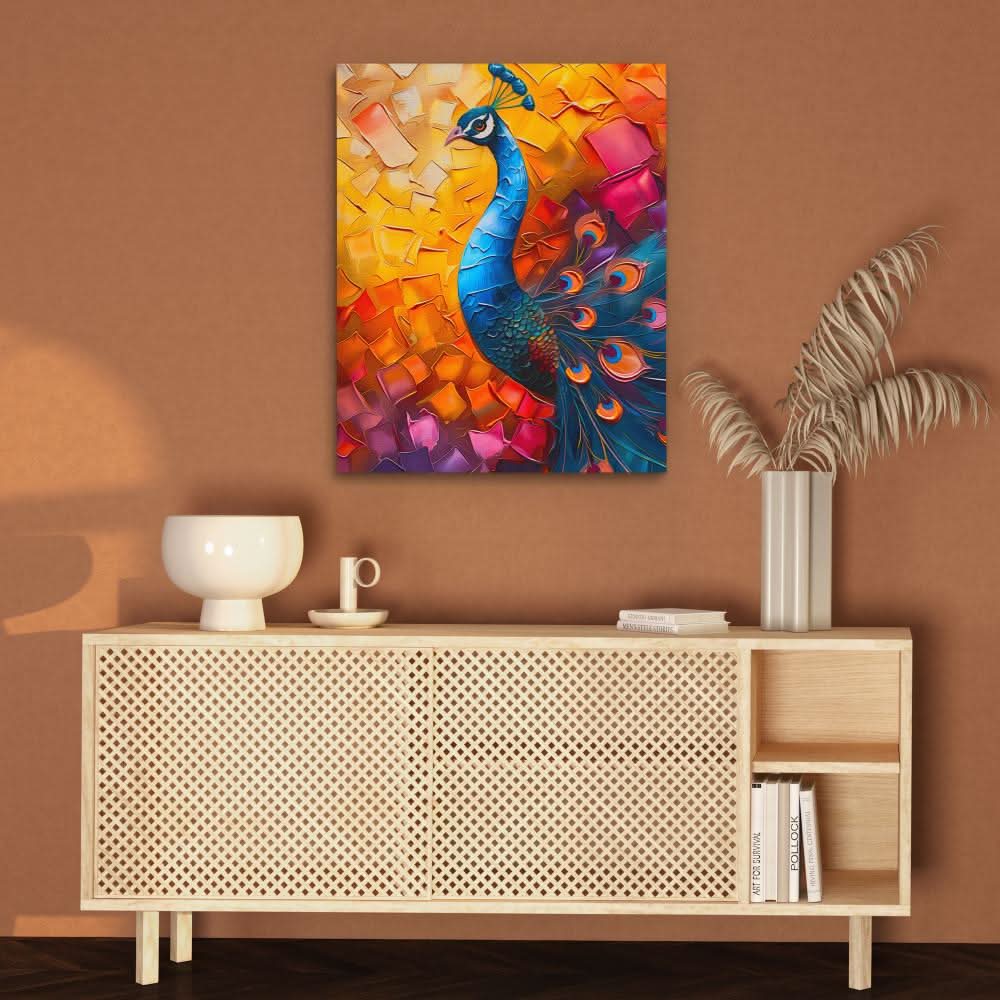 Vibrant Display - Large Canvas Print