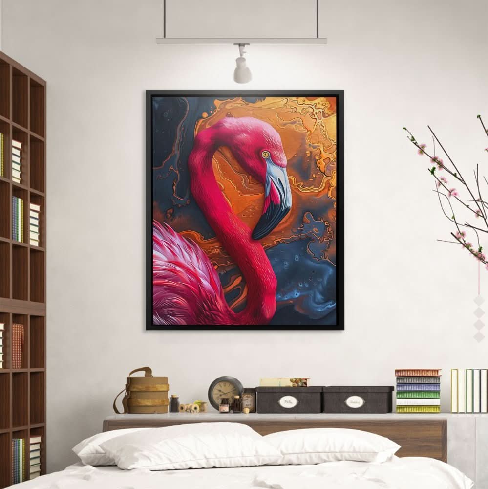 Vibrant Flamingo - Large Contemporary Canvas Print