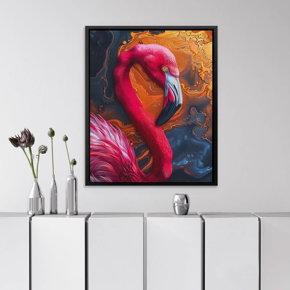 Vibrant Flamingo - Bird Art for Home Office