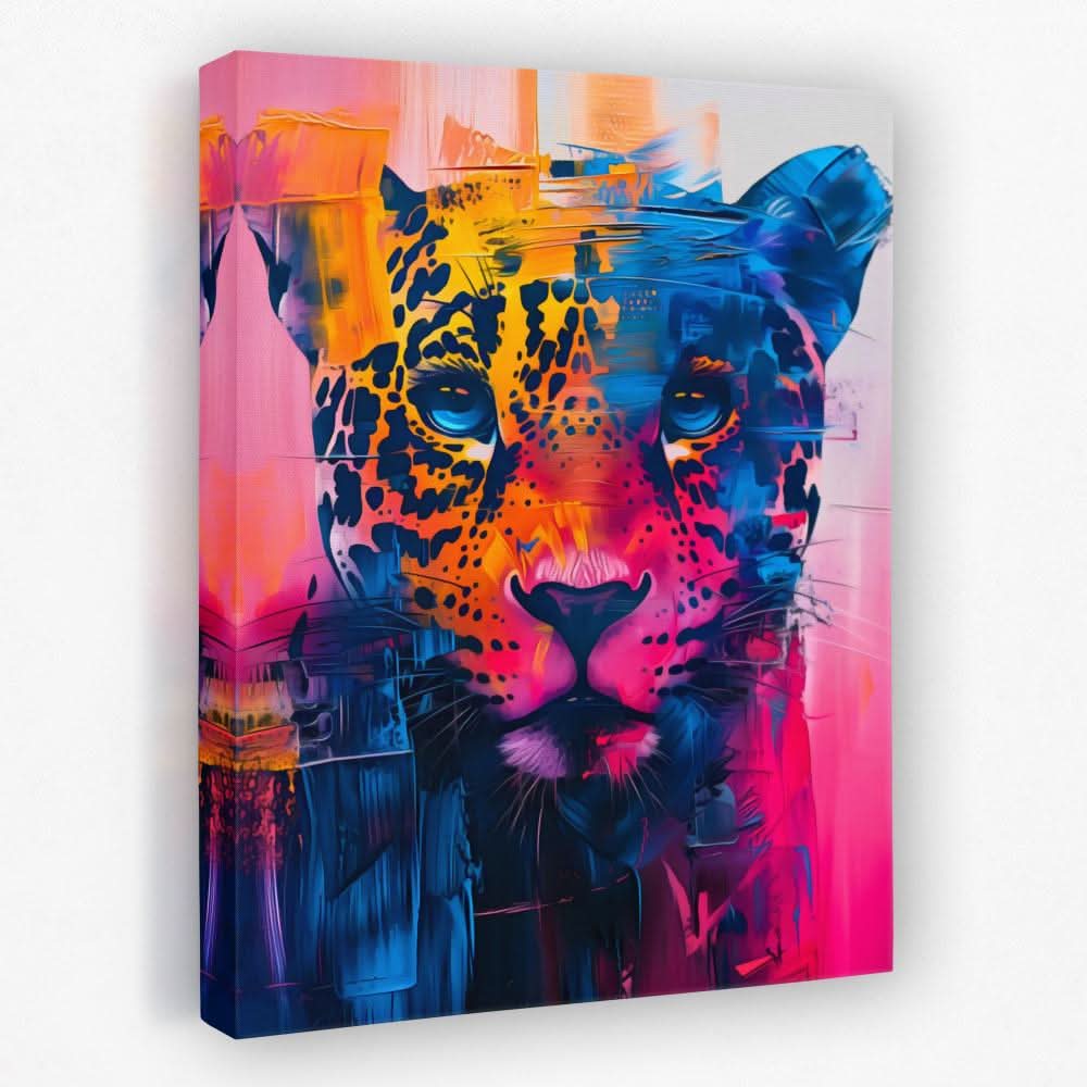 Vibrant Leopard - Big Cat Canvas Wall Art