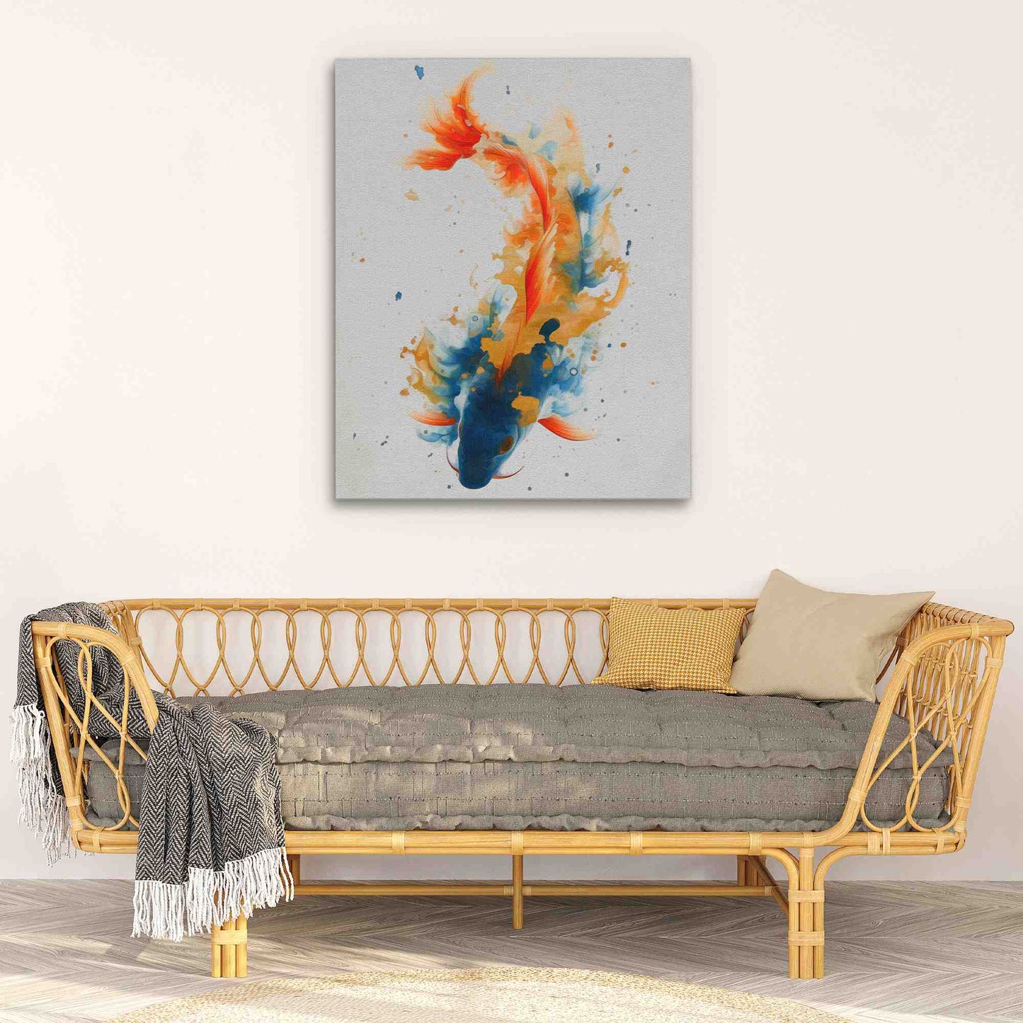 Vibrant Pond Fish - Framed Art Print