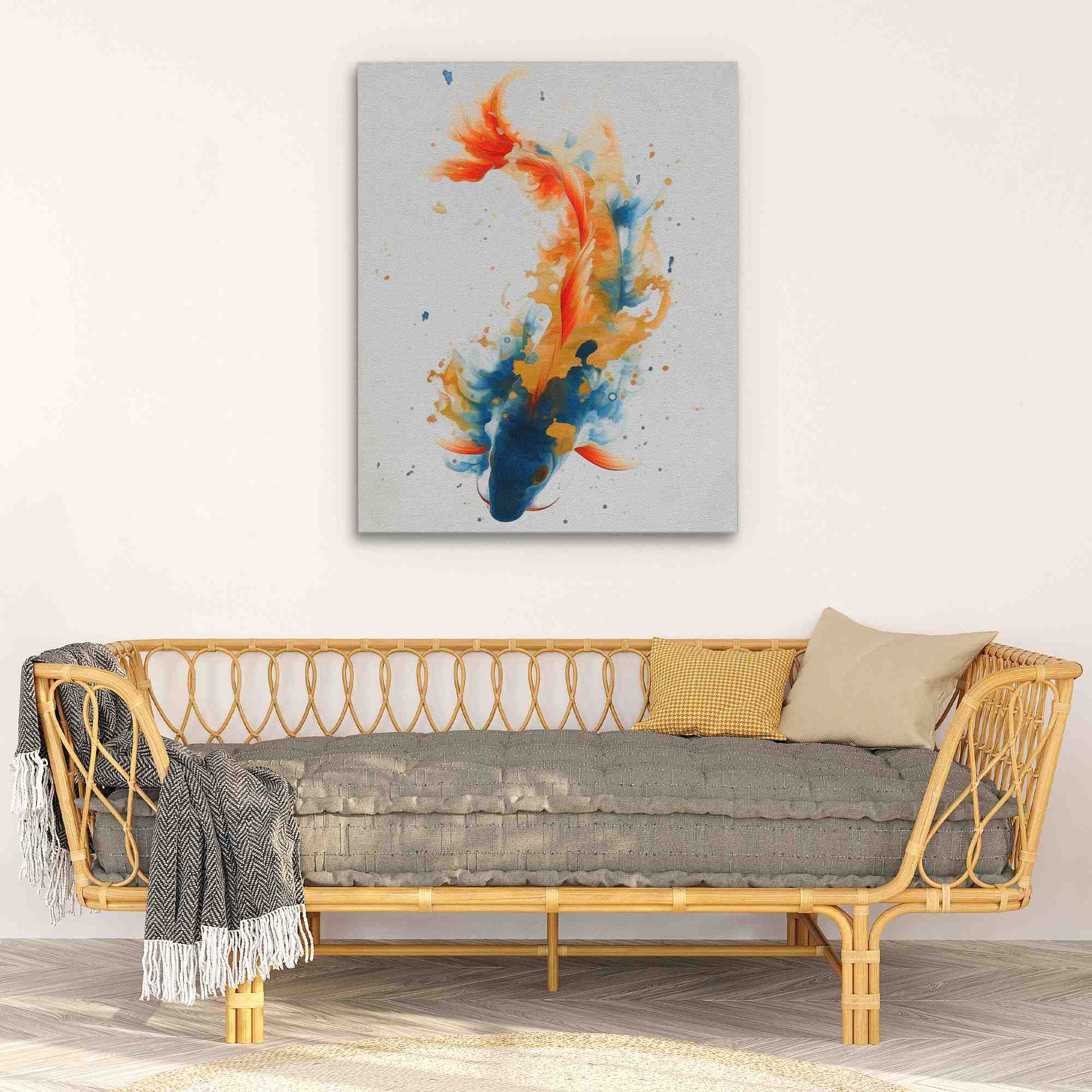 Vibrant Pond Fish - Framed Art Print
